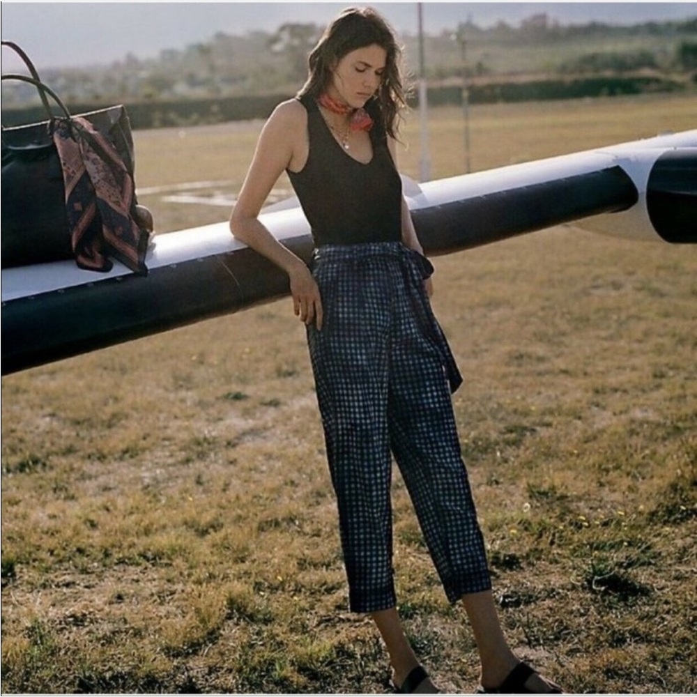 Anthropologie Maeve Checkered pants